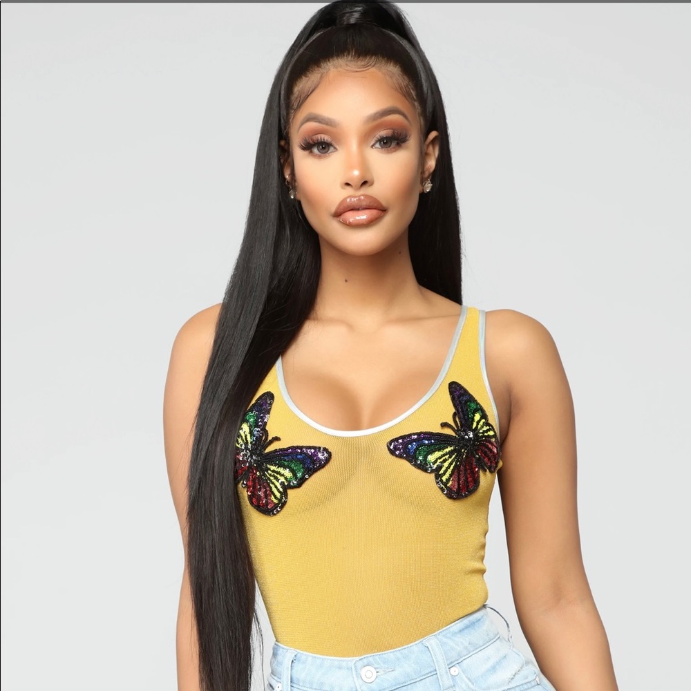 Butterfly Bodysuit by fashion nova (new)